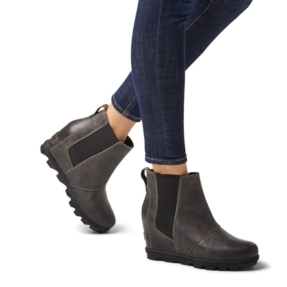 Sorel Women's Joan Of Arctic II Wedge Chelsea Boots - Gray
